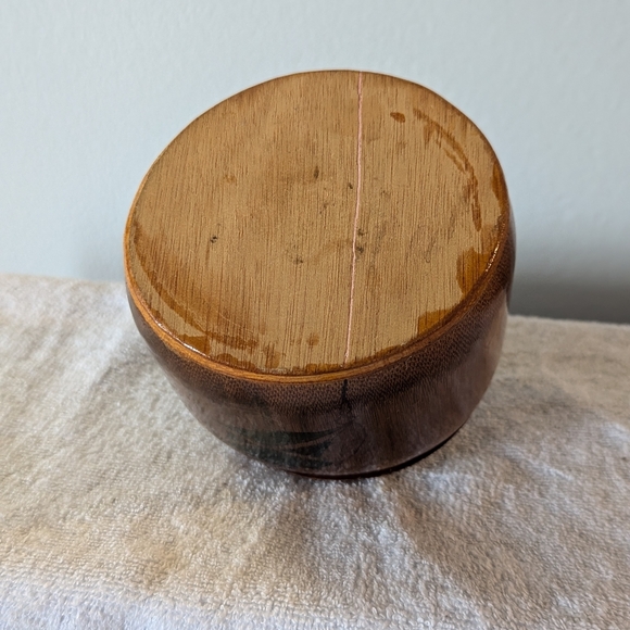 Vintage Carved Lidded Wood Box - Picture 7 of 9